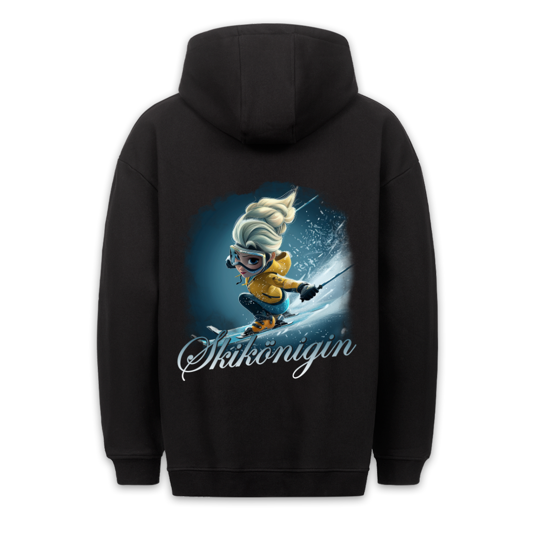 Skikönigin - Hoodie Unisex Rückendruck