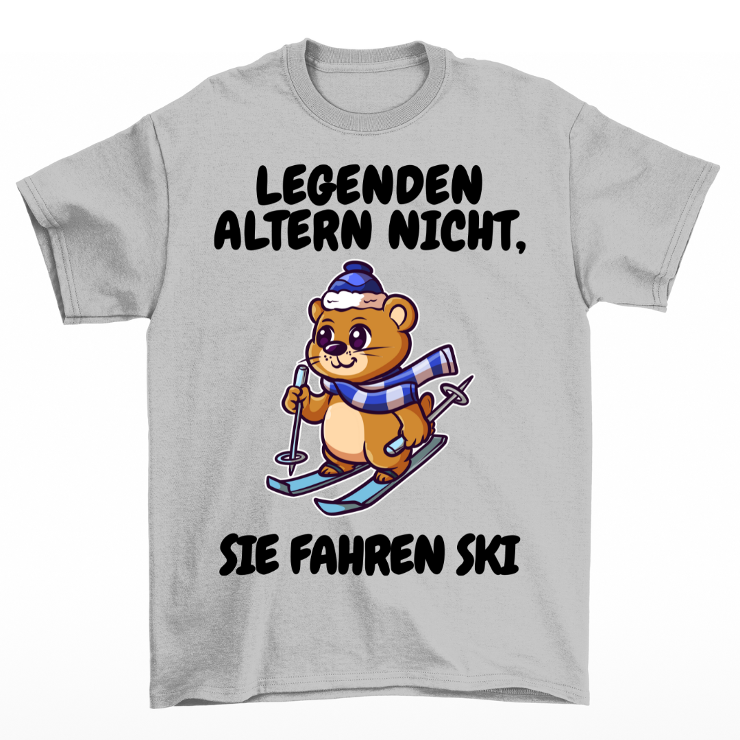 Legenden fahren Ski - Unisex T-Shirt
