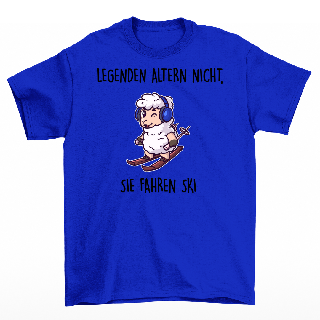 Legenden fahren Ski - Unisex T-Shirt