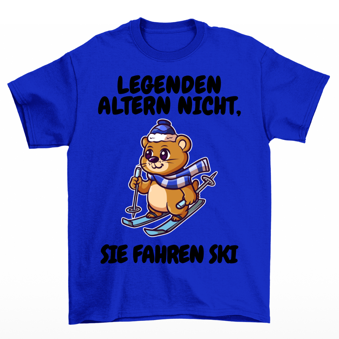 Legenden fahren Ski - Unisex T-Shirt