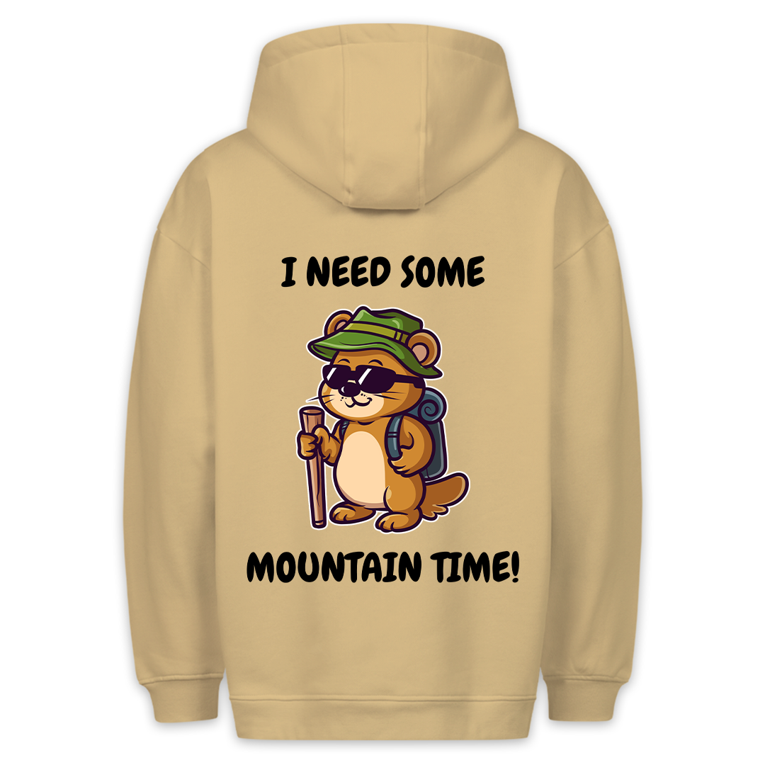 Mountain Time - Hoodie Unisex Rückendruck