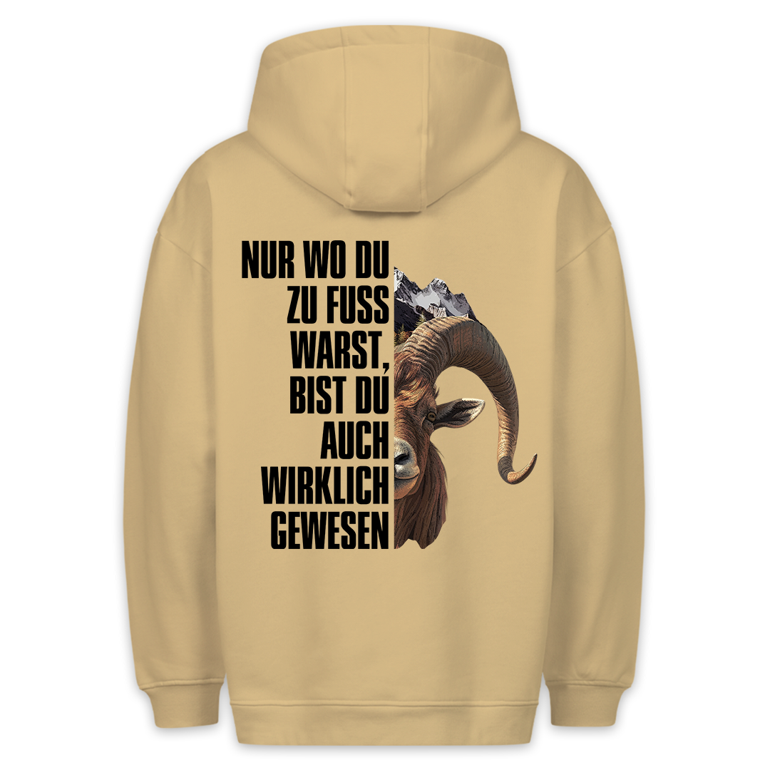Steinbock - Hoodie Unisex Rückendruck