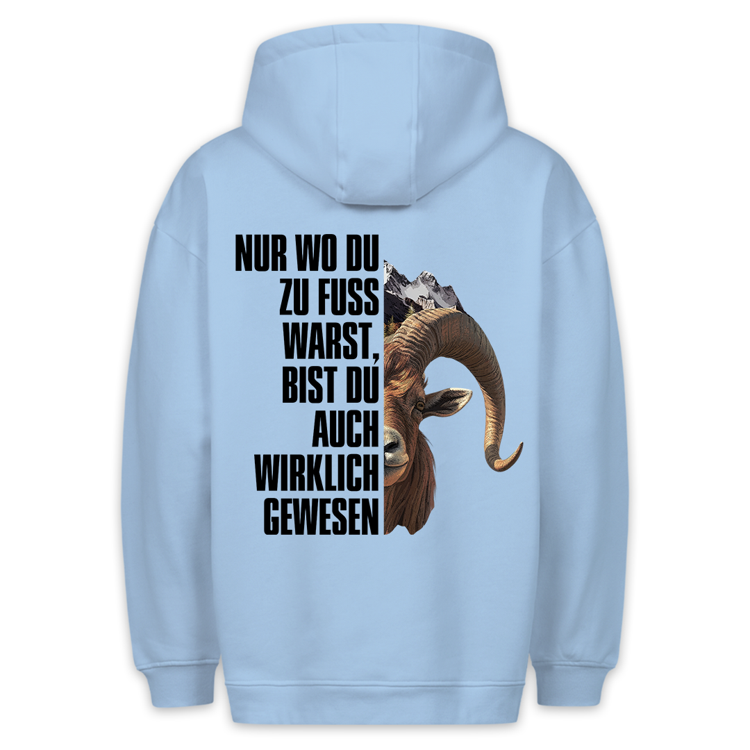 Steinbock - Hoodie Unisex Rückendruck