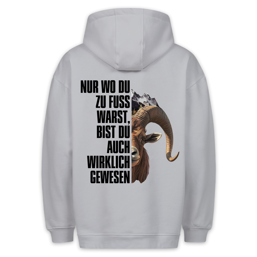 Steinbock - Hoodie Unisex Rückendruck