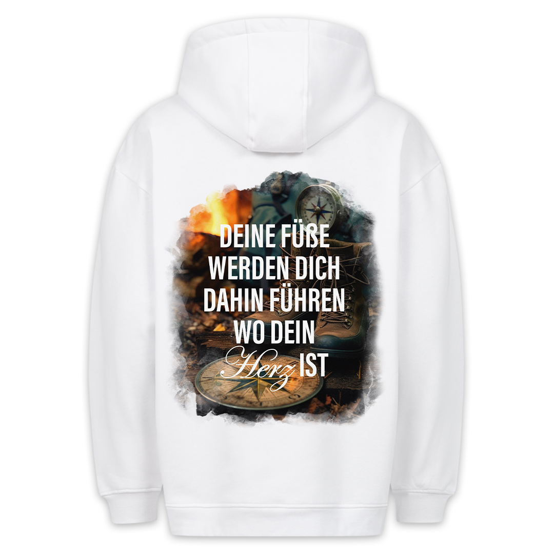 Herz - Hoodie Unisex Rückendruck