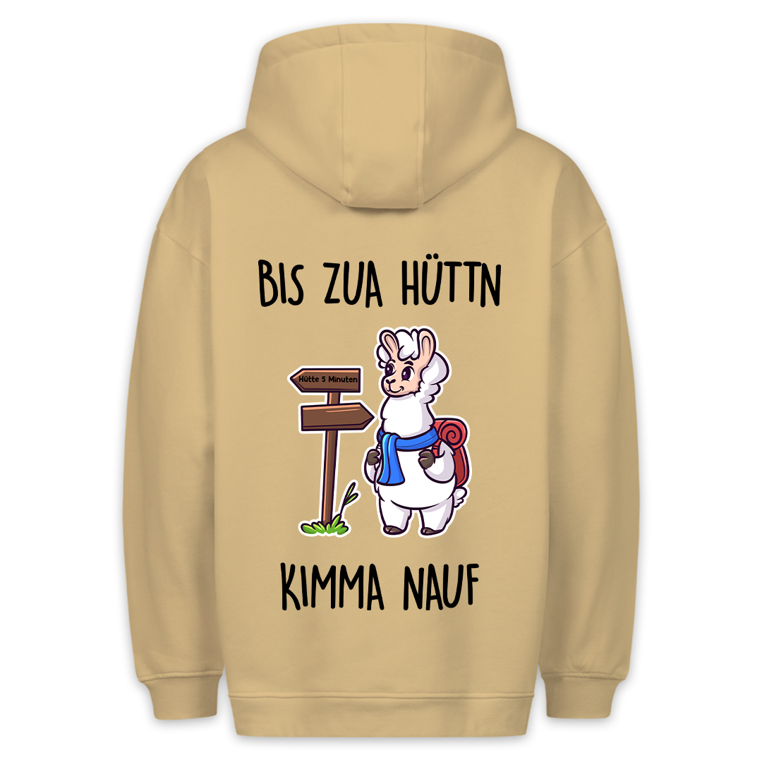 Hüttn Lama - Hoodie Unisex Rückendruck