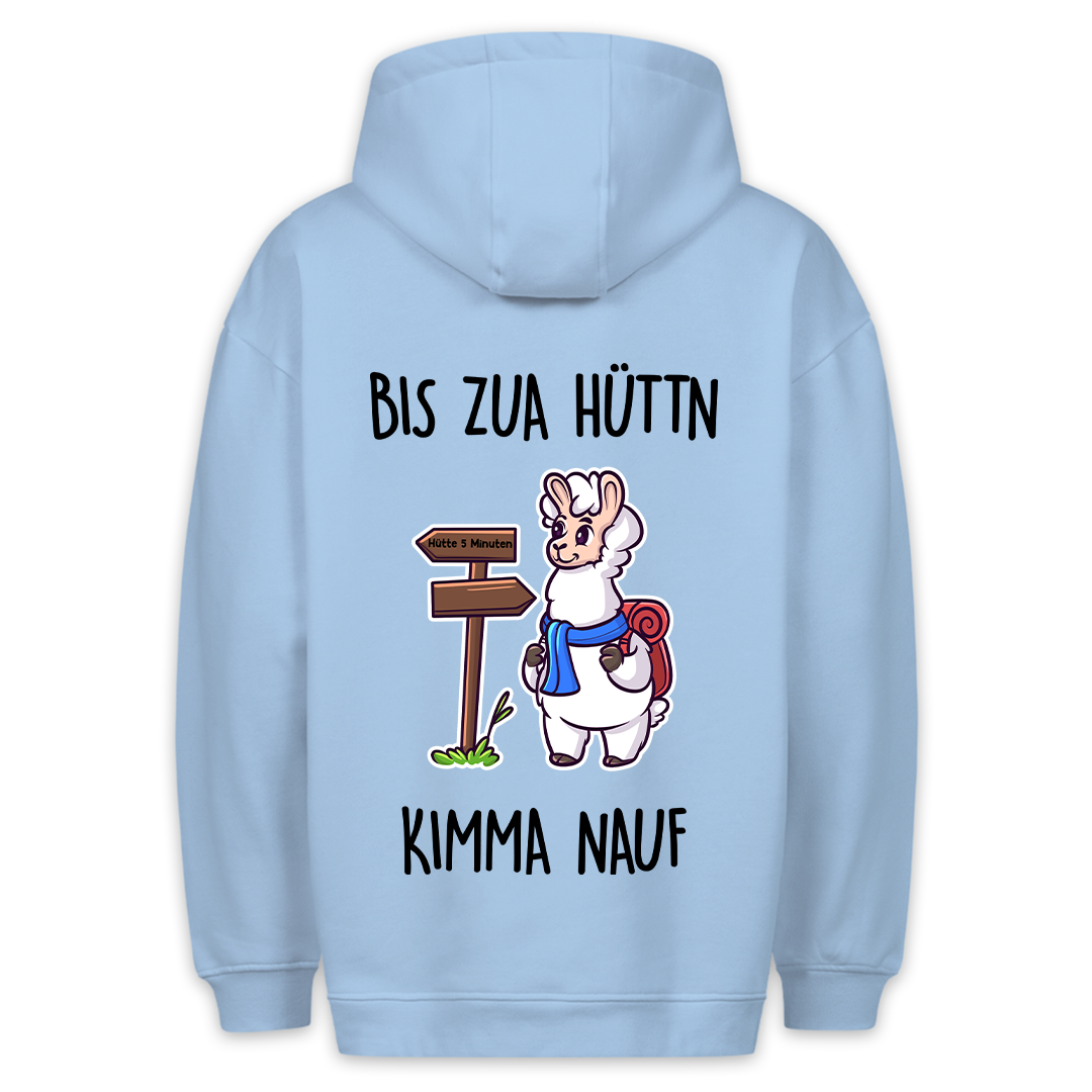 Hüttn Lama - Hoodie Unisex Rückendruck