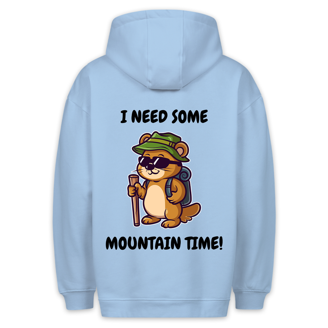 Mountain Time - Hoodie Unisex Rückendruck