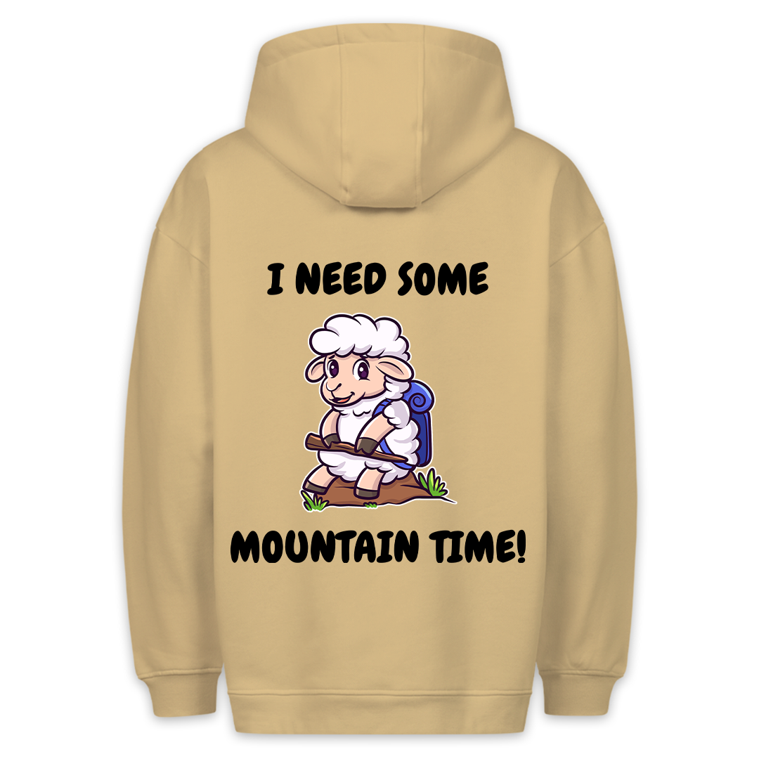 Mountain Time Schaf - Hoodie Unisex Rückendruck