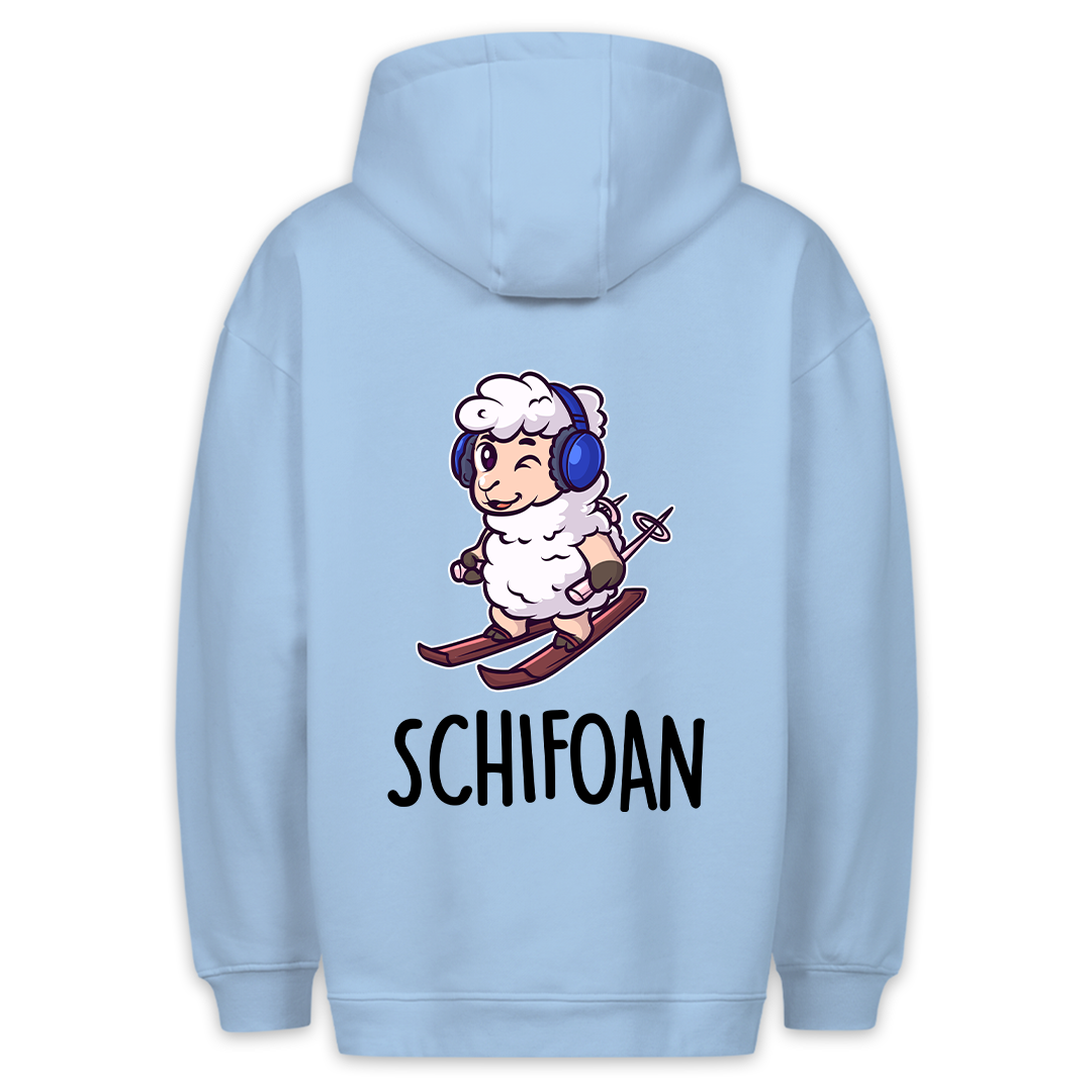 Schifoan Schaf - Hoodie Unisex Rückendruck