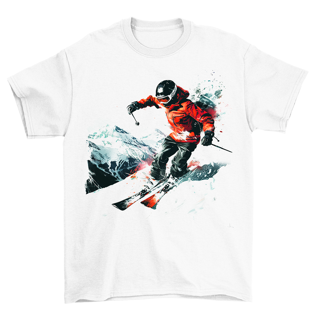 Skifahrer Design - Shirt Unisex