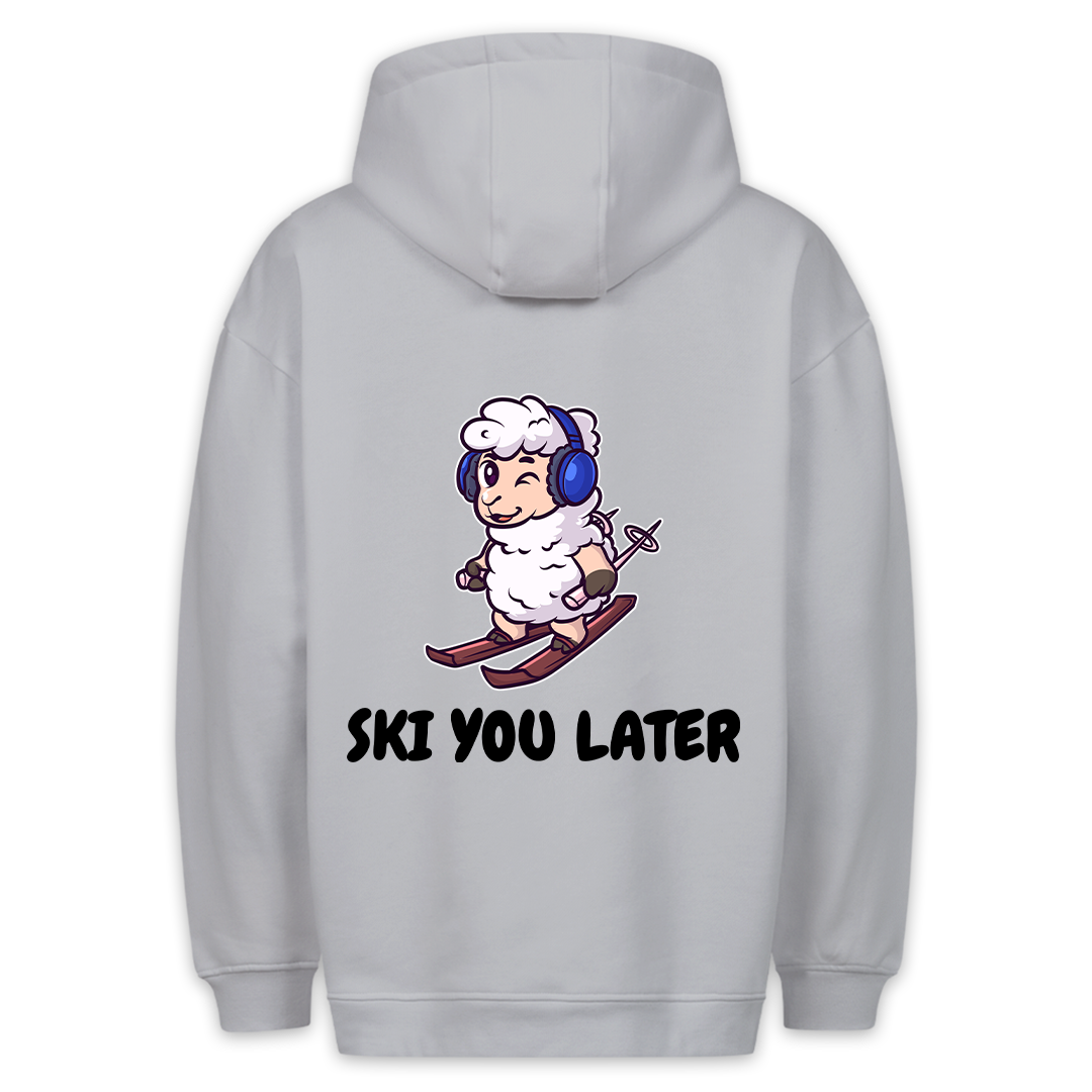 Ski you later Schaf - Hoodie Unisex Rückendruck
