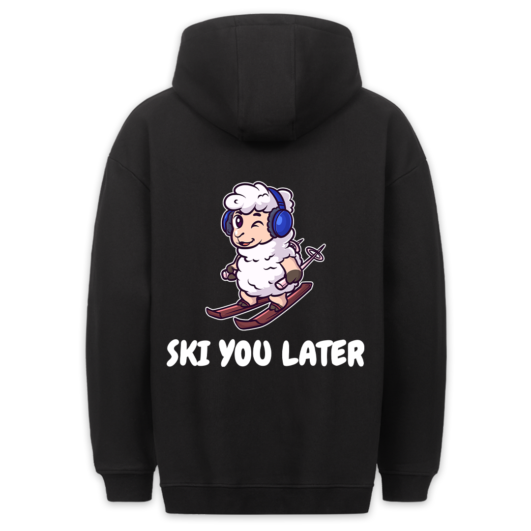Ski you later Schaf - Hoodie Unisex Rückendruck