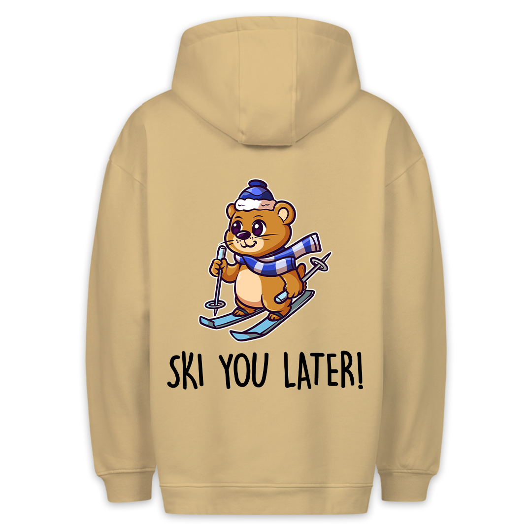 Ski you later - Hoodie Unisex Rückendruck