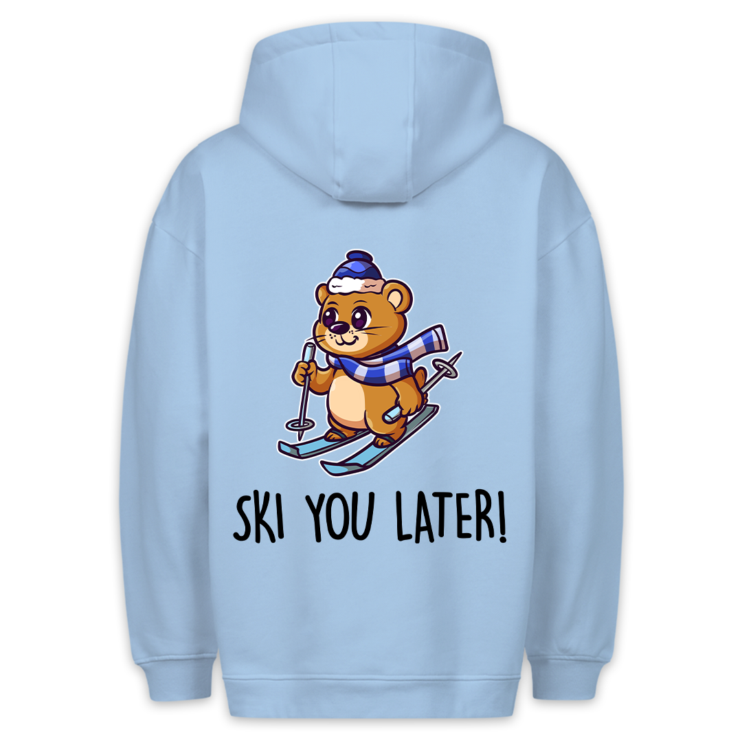 Ski you later - Hoodie Unisex Rückendruck
