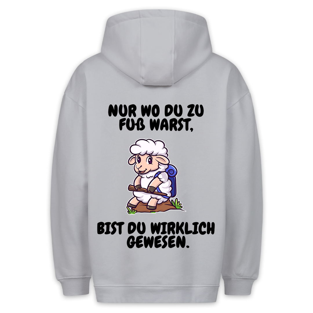 Zu Fuß Schaf - Hoodie Unisex Rückendruck