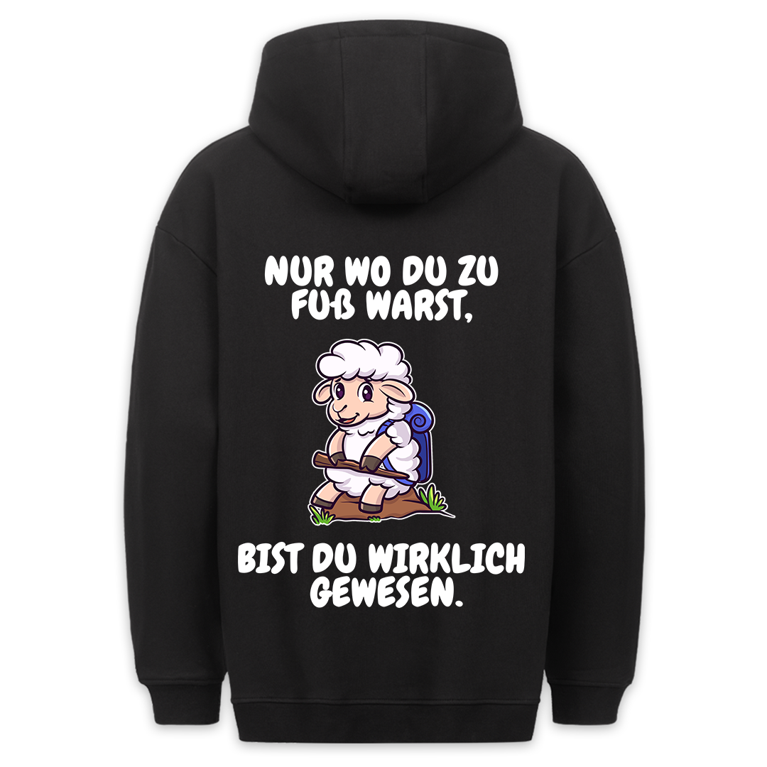 Zu Fuß Schaf - Hoodie Unisex Rückendruck