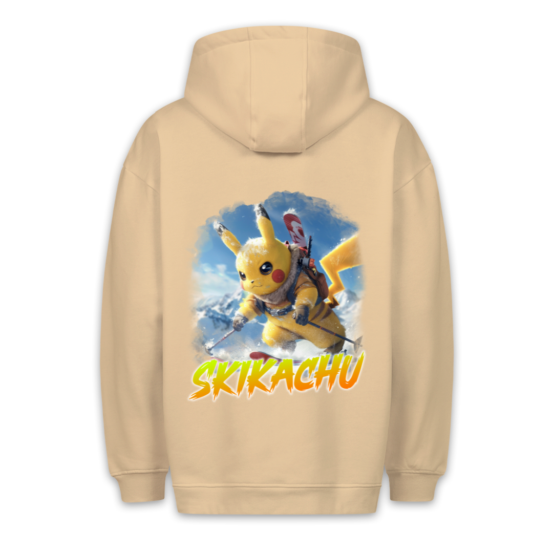 Skikachu - Hoodie Unisex Rückendruck