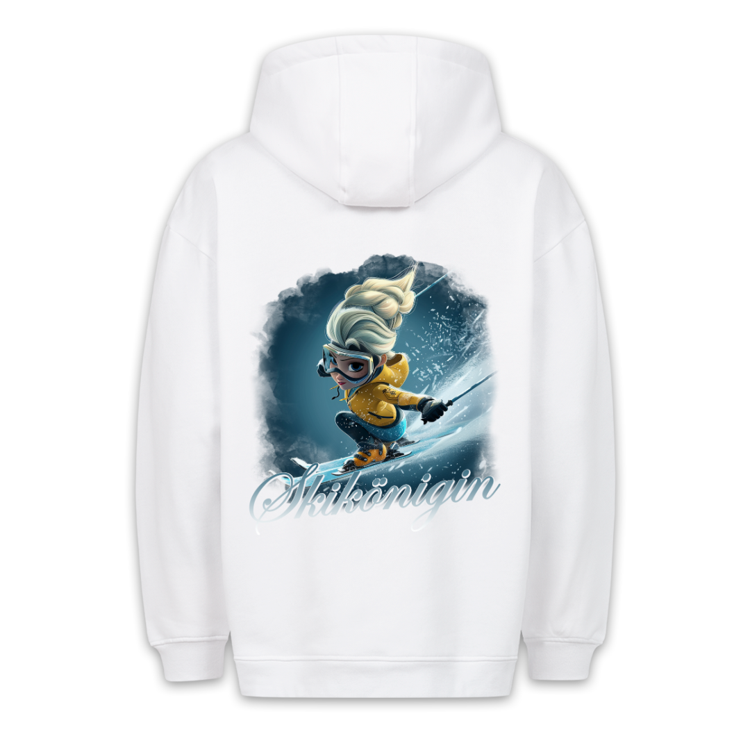Skikönigin - Hoodie Unisex Rückendruck