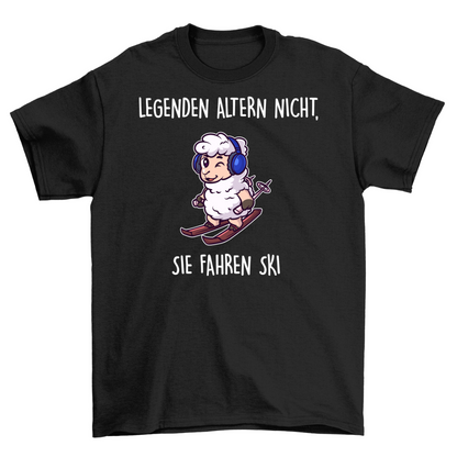 Legenden fahren Ski - Unisex T-Shirt