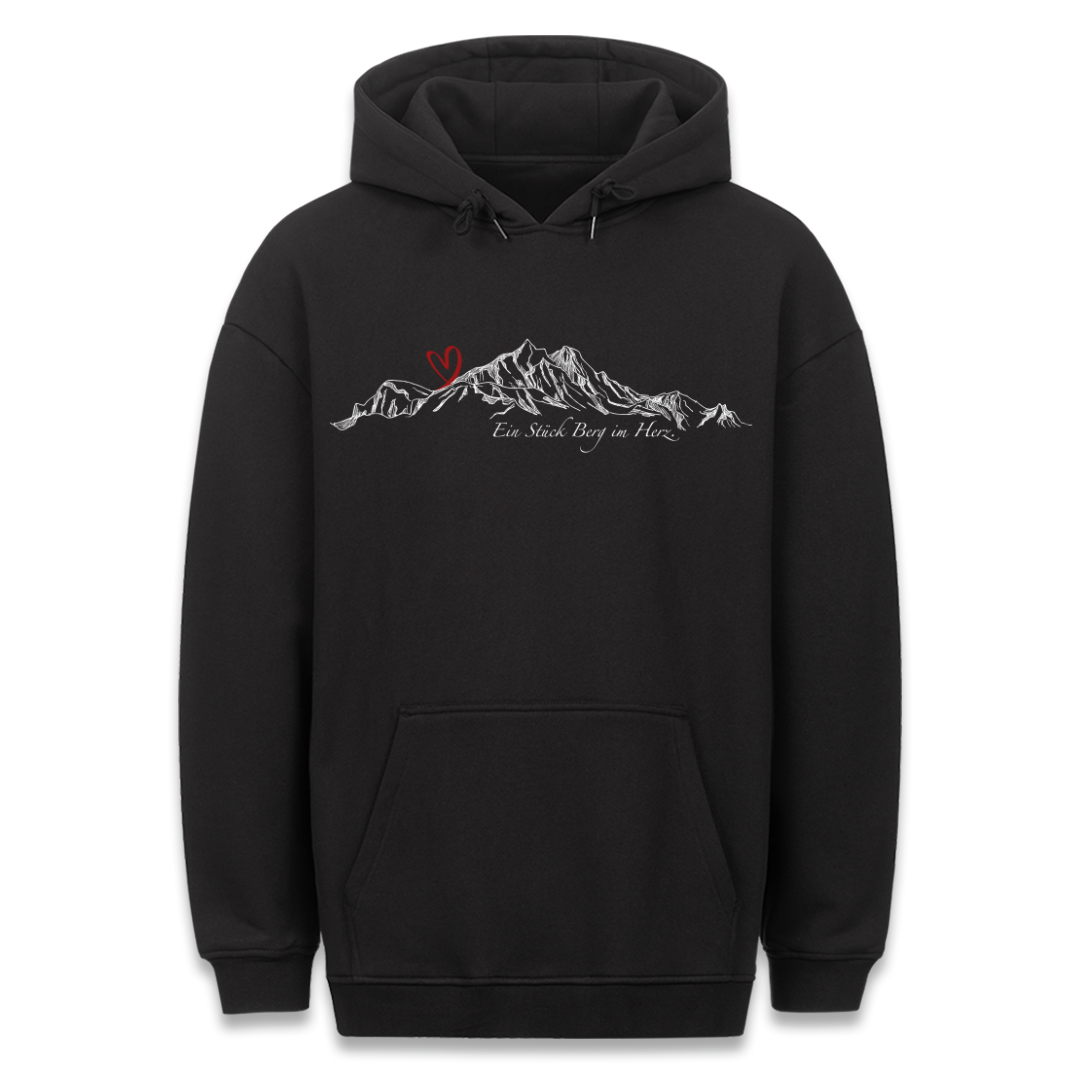 Berg im Herz Hoodie Unisex