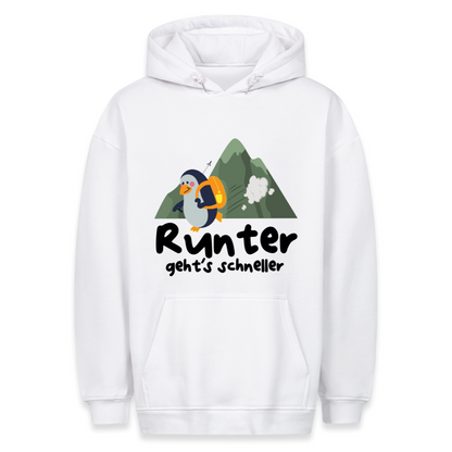 Runter geht´s schneller Hoodie Unisex