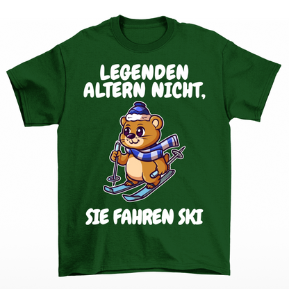 Legenden fahren Ski - Unisex T-Shirt