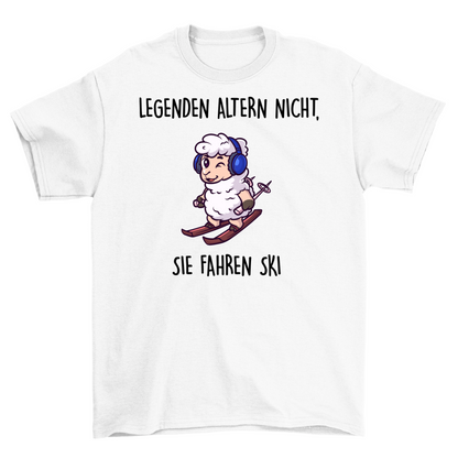 Legenden fahren Ski - Unisex T-Shirt