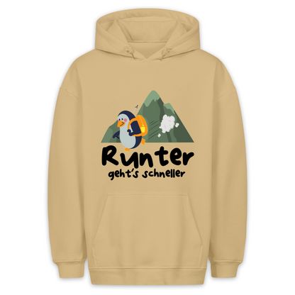 Runter geht´s schneller Hoodie Unisex