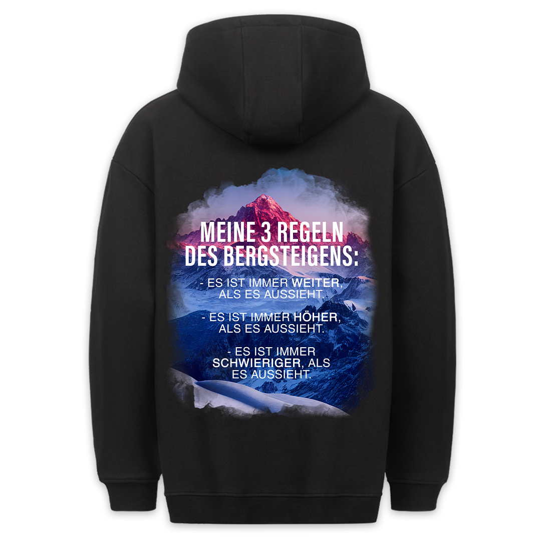 3 Regeln - Hoodie Unisex Rückendruck