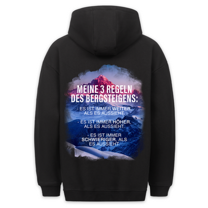 3 Regeln - Hoodie Unisex Rückendruck