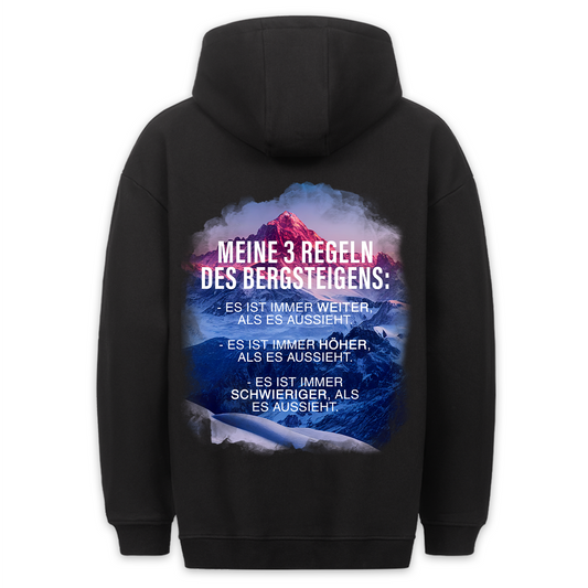 3 Regeln - Hoodie Unisex Rückendruck