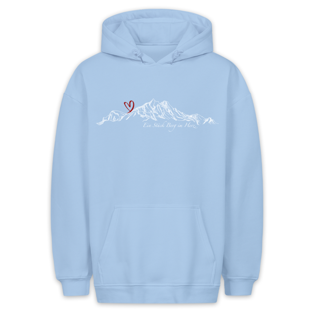 Berg im Herz Hoodie Unisex