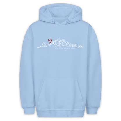 Berg im Herz Hoodie Unisex