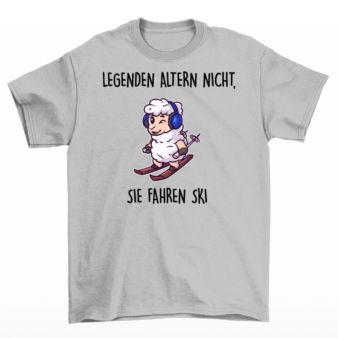 Legenden fahren Ski - Unisex T-Shirt