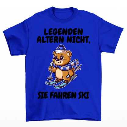 Legenden fahren Ski - Unisex T-Shirt