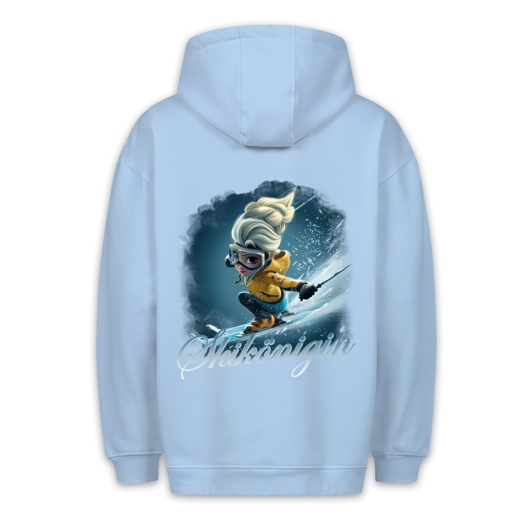 Skikönigin - Hoodie Unisex Rückendruck