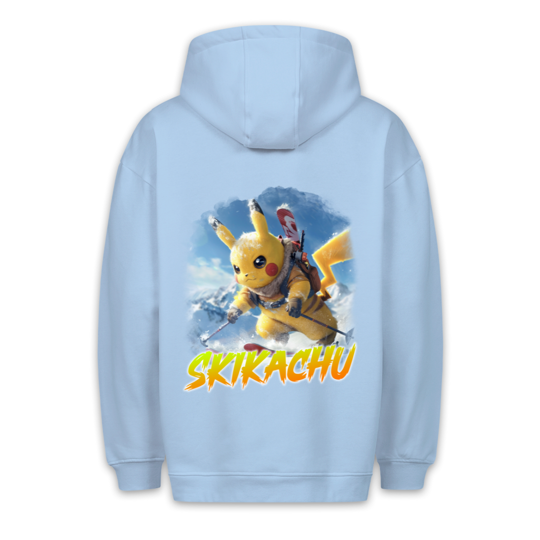 Skikachu - Hoodie Unisex Rückendruck
