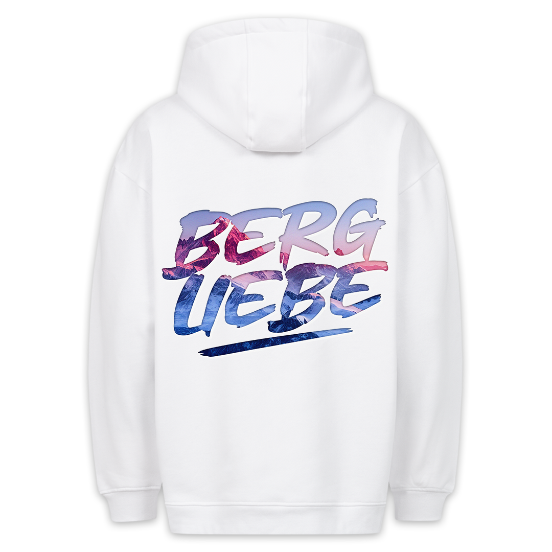 Bergliebe - Hoodie Unisex Rückendruck