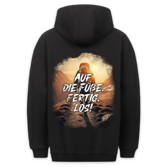 Fertig, Los - Hoodie Unisex Rückendruck