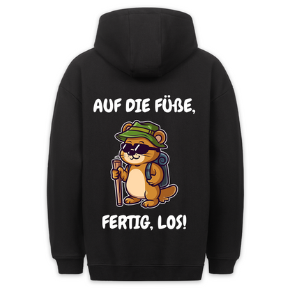 Auf die Füße - Hoodie Unisex Rückendruck