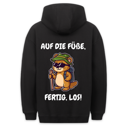 Auf die Füße - Hoodie Unisex Rückendruck
