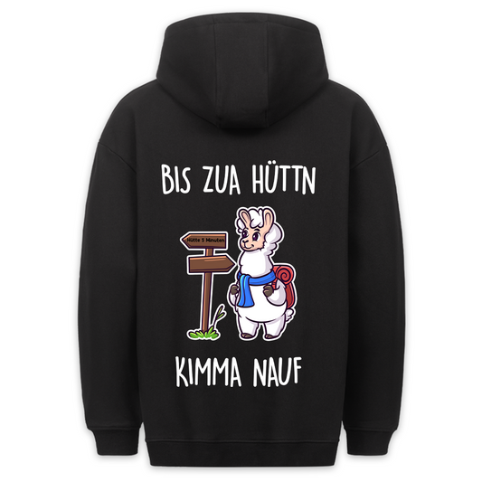Hüttn Lama - Hoodie Unisex Rückendruck