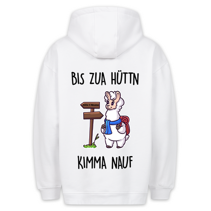 Hüttn Lama - Hoodie Unisex Rückendruck