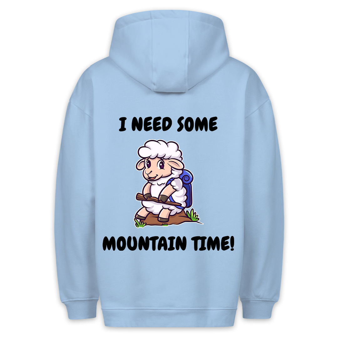 Mountain Time Schaf - Hoodie Unisex Rückendruck