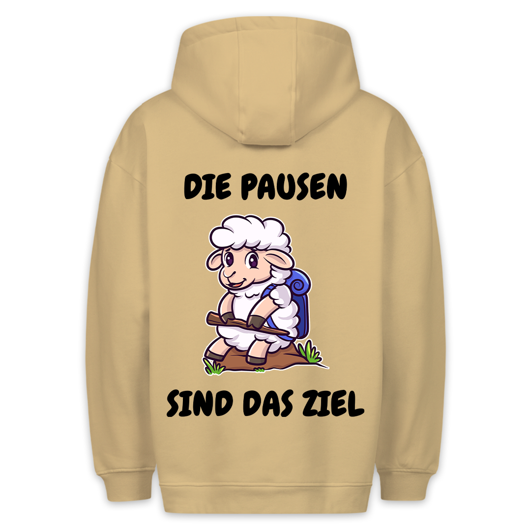 Pause - Hoodie Unisex Rückendruck
