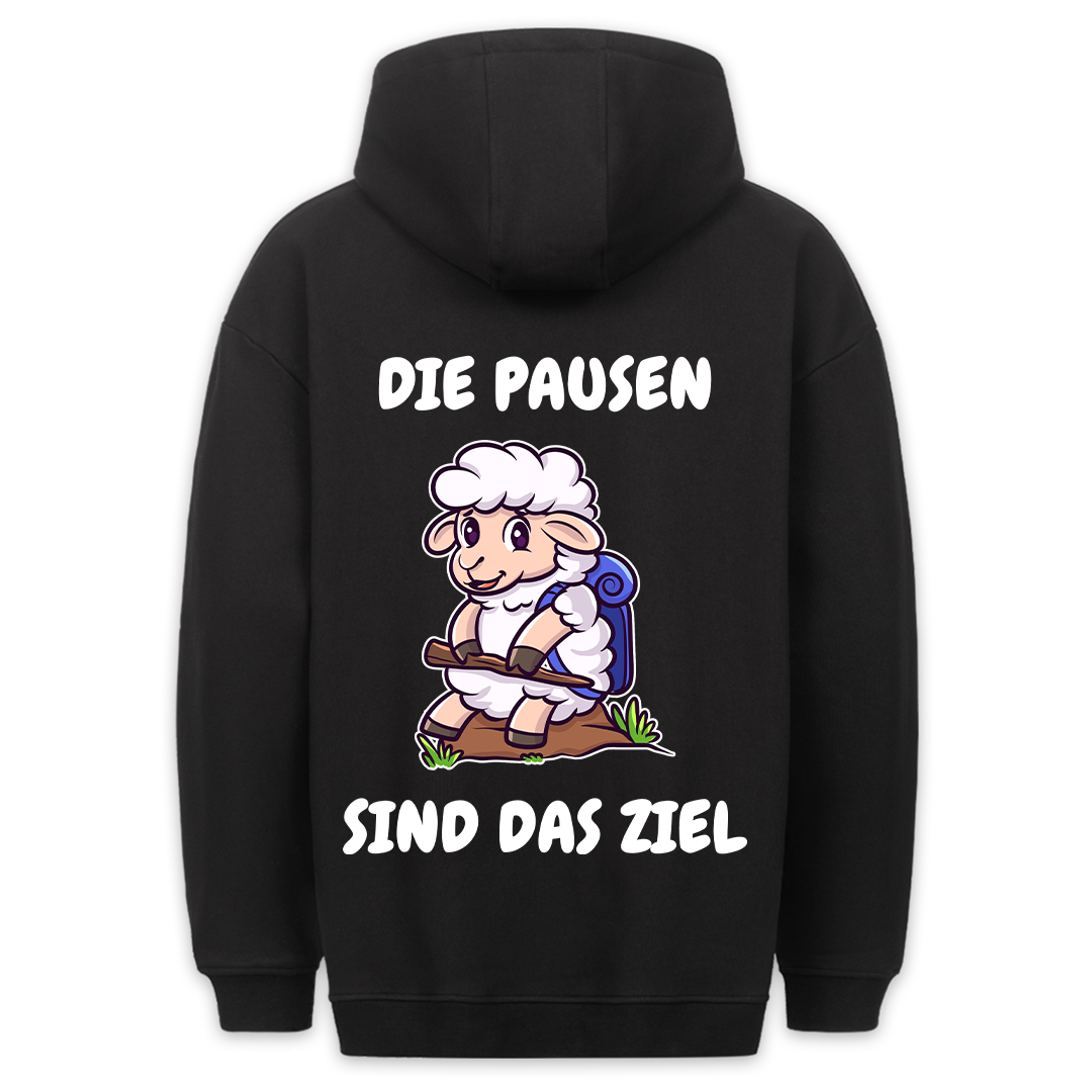 Pause - Hoodie Unisex Rückendruck