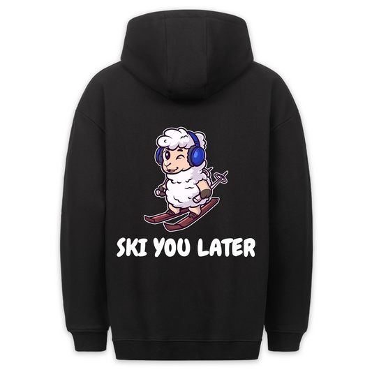 Ski you later Schaf - Hoodie Unisex Rückendruck