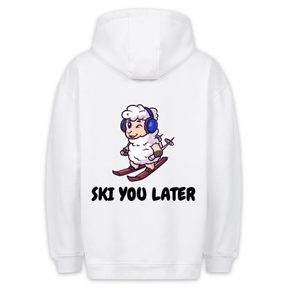 Ski you later Schaf - Hoodie Unisex Rückendruck