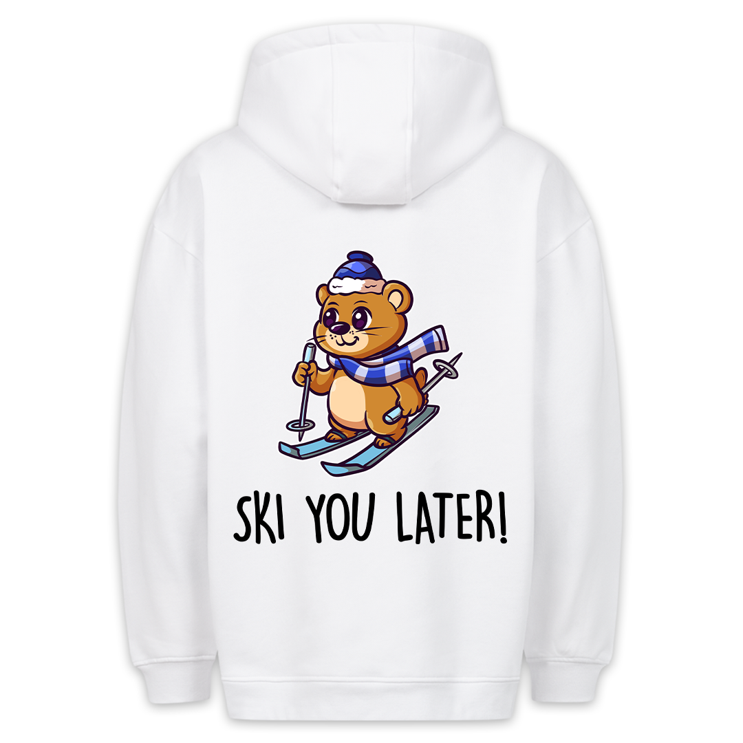 Ski you later - Hoodie Unisex Rückendruck